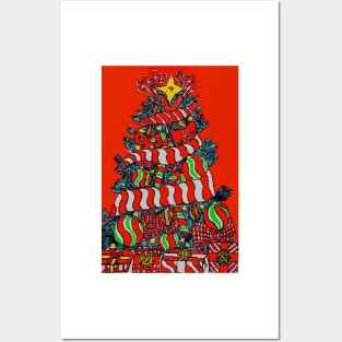 Candy Cane Christmas Tree No. 1 Posters and Art